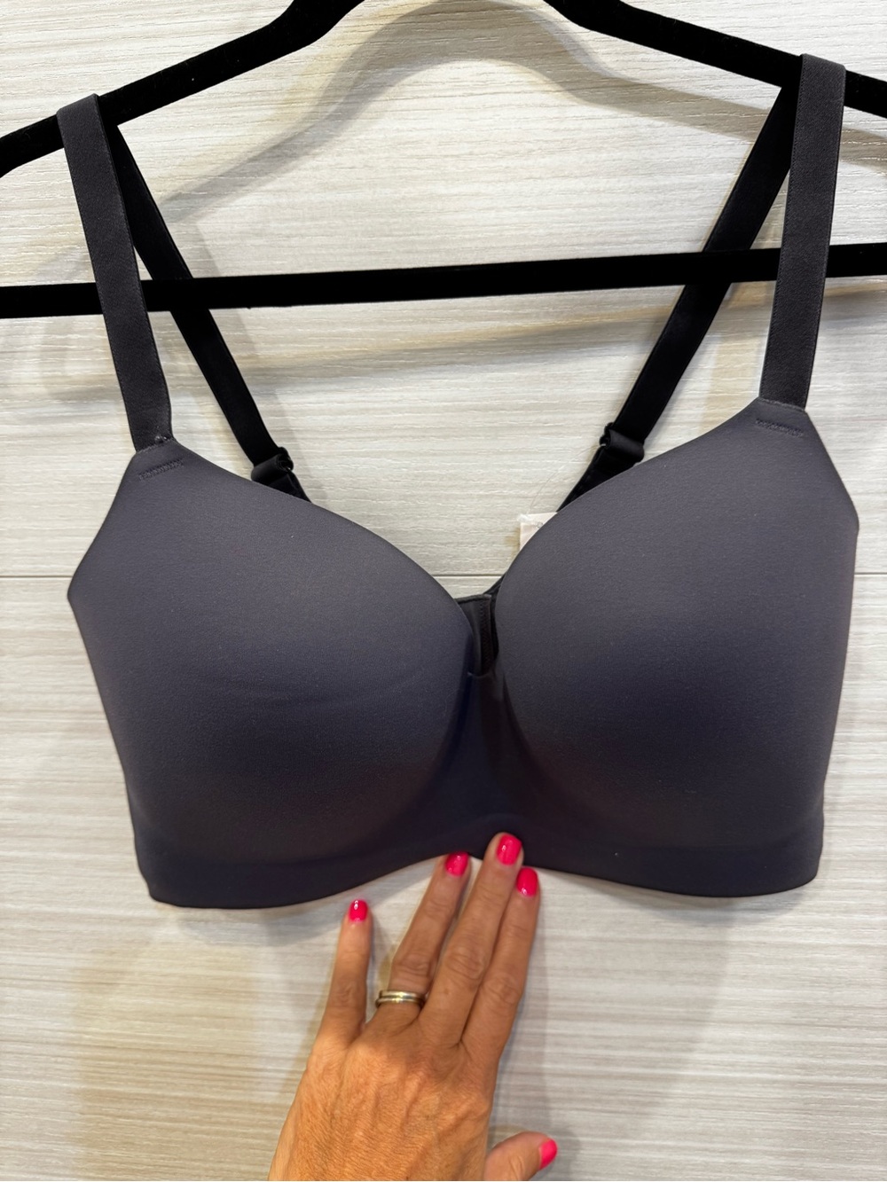 Soma Enbliss Wireless Charcoal Smooth T-Shirt Bra NWT 38DD